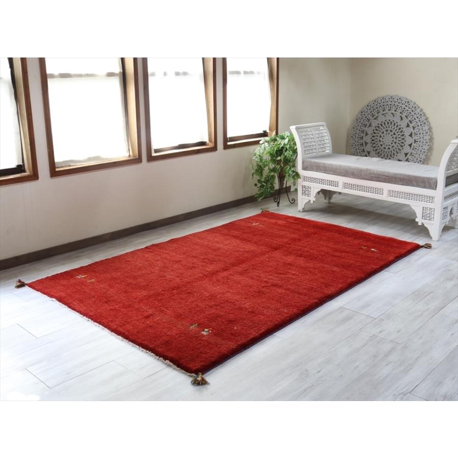 ギャベ　Gabbeh　ふかふかな織り　リビングサイズ243x157cm レッド　動物と植物モチーフ | ブランド登録なし | 01
