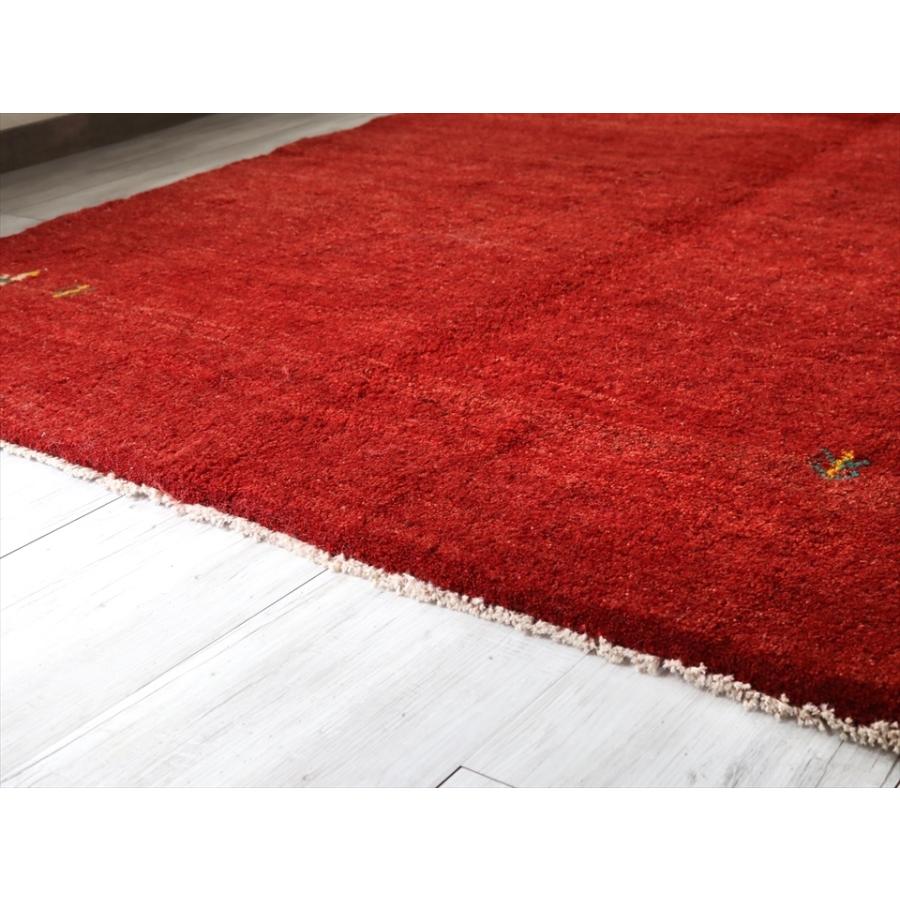 ギャベ　Gabbeh　ふかふかな織り　リビングサイズ243x157cm レッド　動物と植物モチーフ | ブランド登録なし | 10