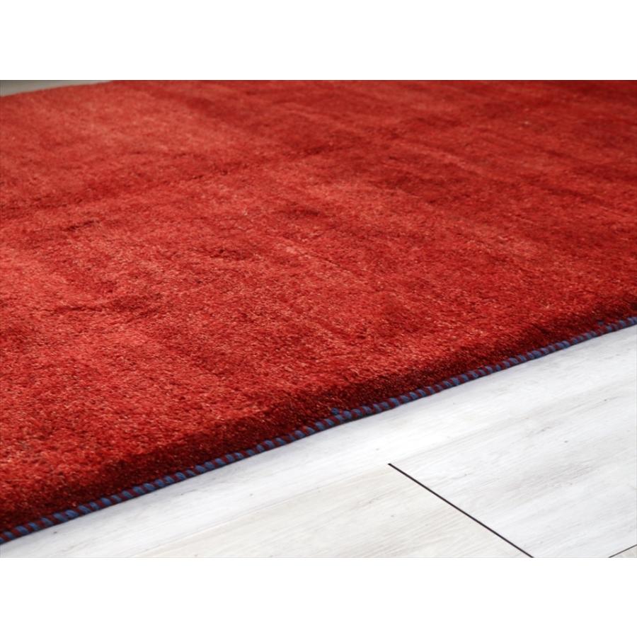 ギャベ　Gabbeh　ふかふかな織り　リビングサイズ243x157cm レッド　動物と植物モチーフ | ブランド登録なし | 11