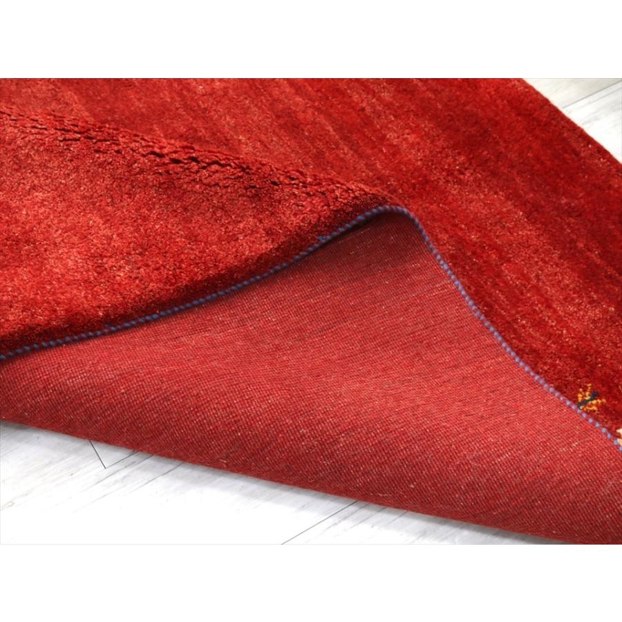 ギャベ　Gabbeh　ふかふかな織り　リビングサイズ243x157cm レッド　動物と植物モチーフ | ブランド登録なし | 12