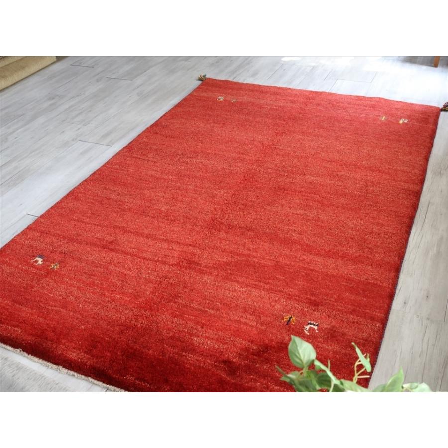ギャベ　Gabbeh　ふかふかな織り　リビングサイズ243x157cm レッド　動物と植物モチーフ | ブランド登録なし | 02