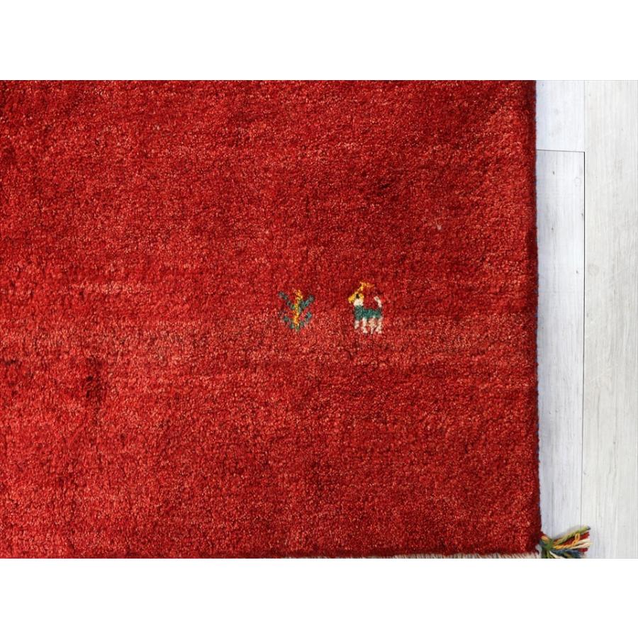 ギャベ　Gabbeh　ふかふかな織り　リビングサイズ243x157cm レッド　動物と植物モチーフ | ブランド登録なし | 06