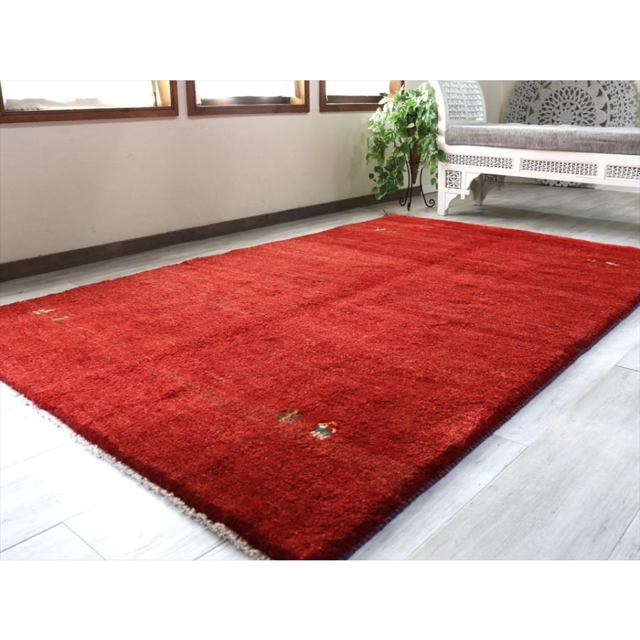 ギャベ　Gabbeh　ふかふかな織り　リビングサイズ243x157cm レッド　動物と植物モチーフ | ブランド登録なし | 08