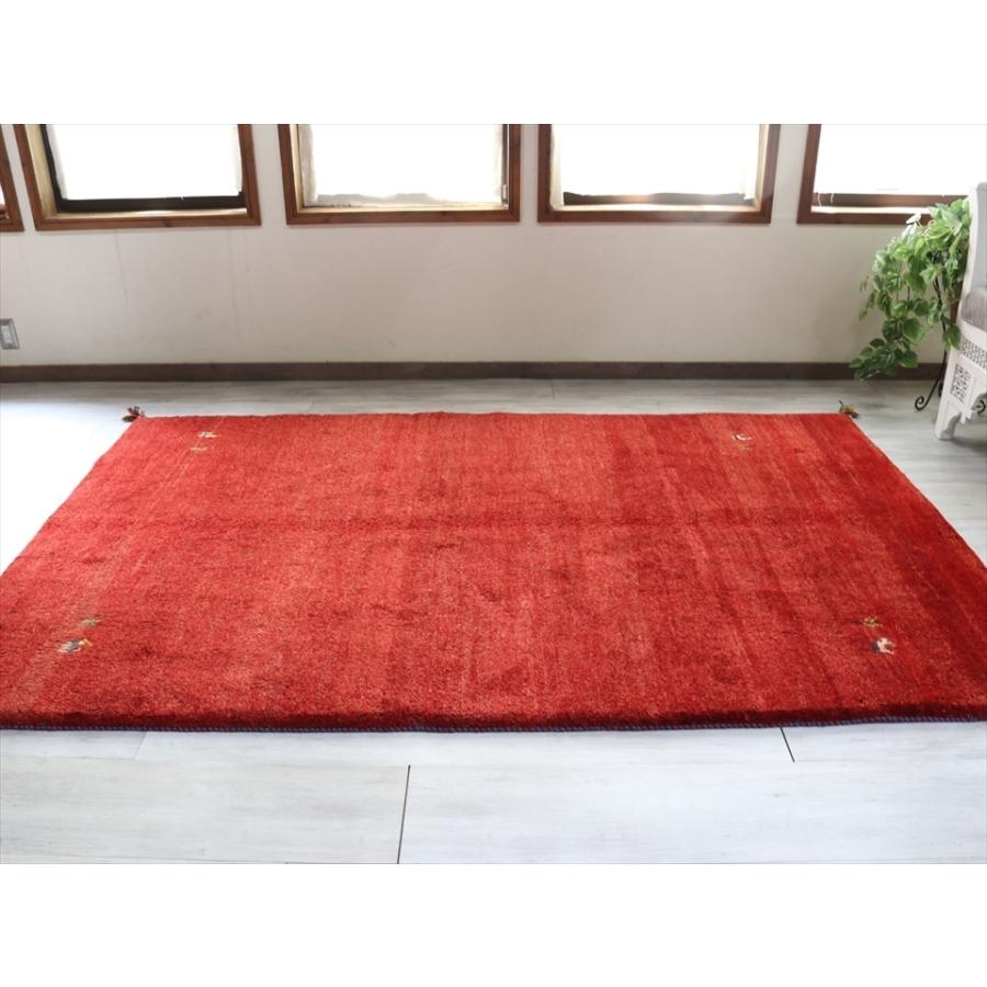 ギャベ　Gabbeh　ふかふかな織り　リビングサイズ243x157cm レッド　動物と植物モチーフ | ブランド登録なし | 09