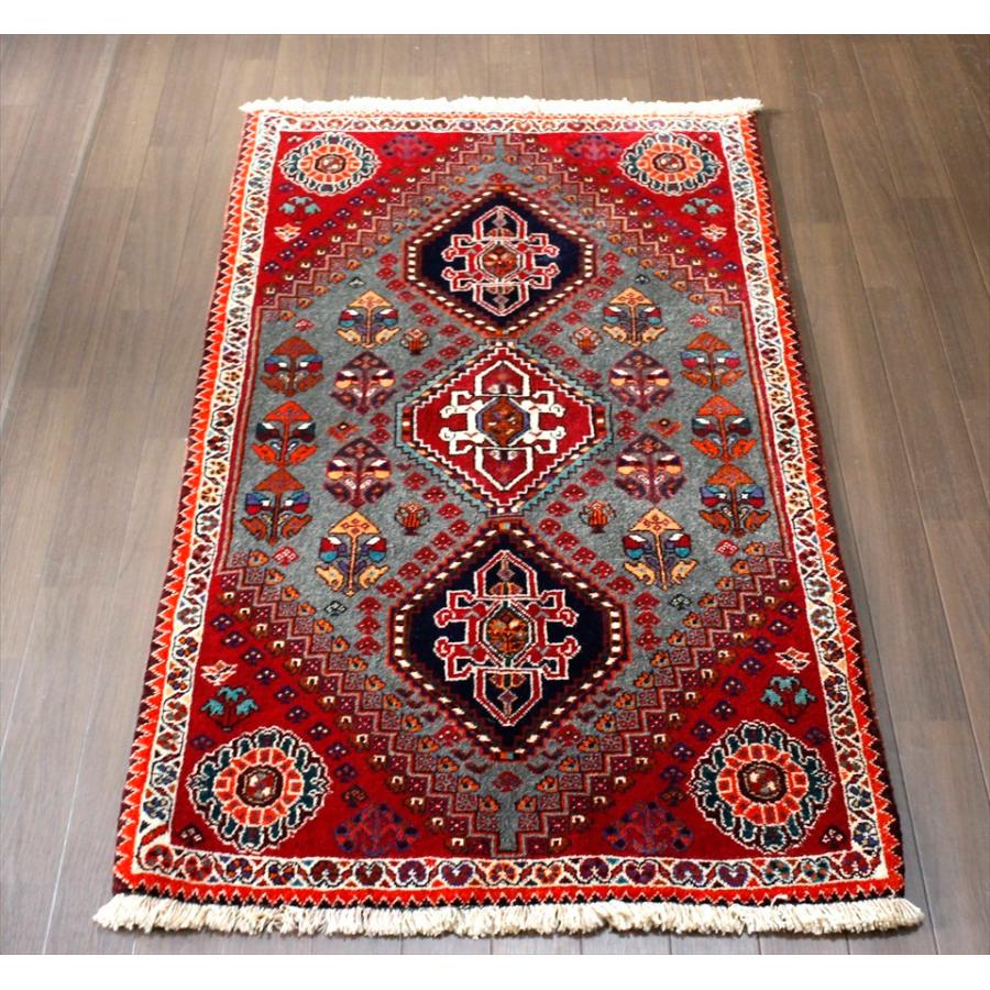 ペルシャ絨毯 ヴィンテージラグ 142×100cm 手織り オールドpersiaEnthrall