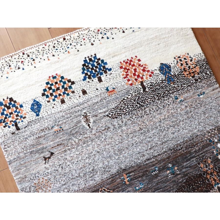 ギャッベ/ノウバフト Nowbaft 123x83cm ナチュラルブラウン モノトーン　ランドスケープ | ブランド登録なし | 04