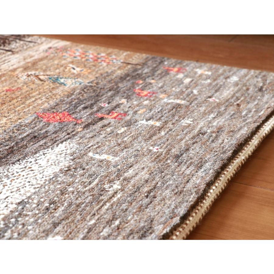 ギャッベ/ノウバフト Nowbaft 123x83cm ナチュラルブラウン モノトーン　ランドスケープ | ブランド登録なし | 06