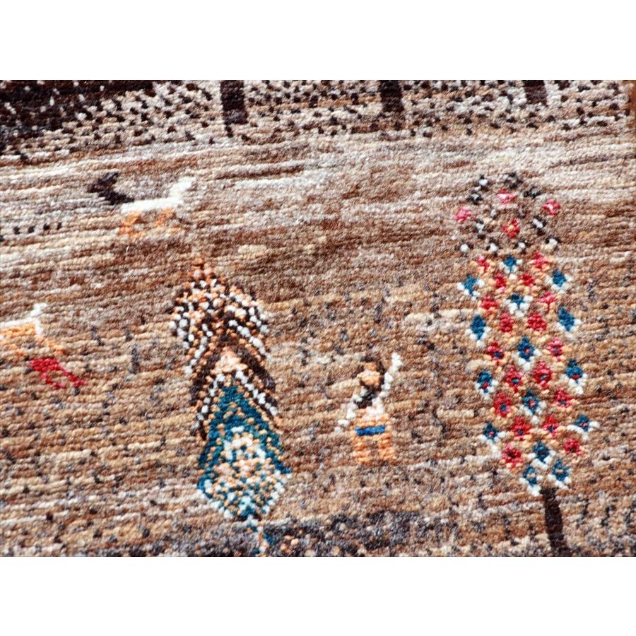 ギャッベ/ノウバフト Nowbaft 123x83cm ナチュラルブラウン モノトーン　ランドスケープ | ブランド登録なし | 07