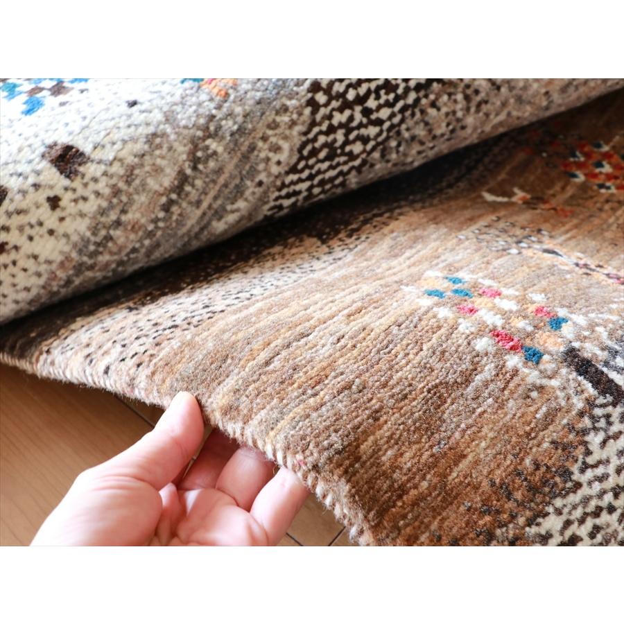 ギャッベ/ノウバフト Nowbaft 123x83cm ナチュラルブラウン モノトーン　ランドスケープ | ブランド登録なし | 09