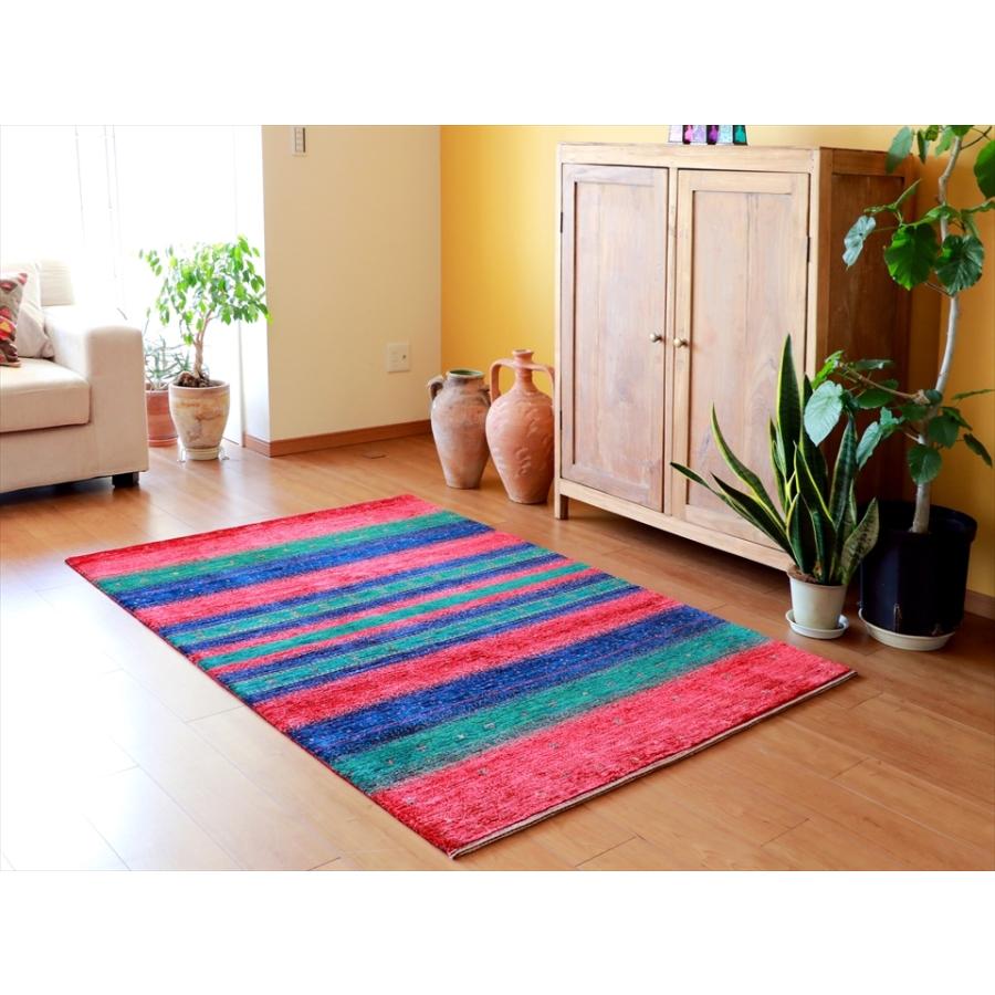 ロリ アタシュ　ギャッベ Lori Atash 178x118cm ３色ストライプモダンデザイン | ブランド登録なし | 01