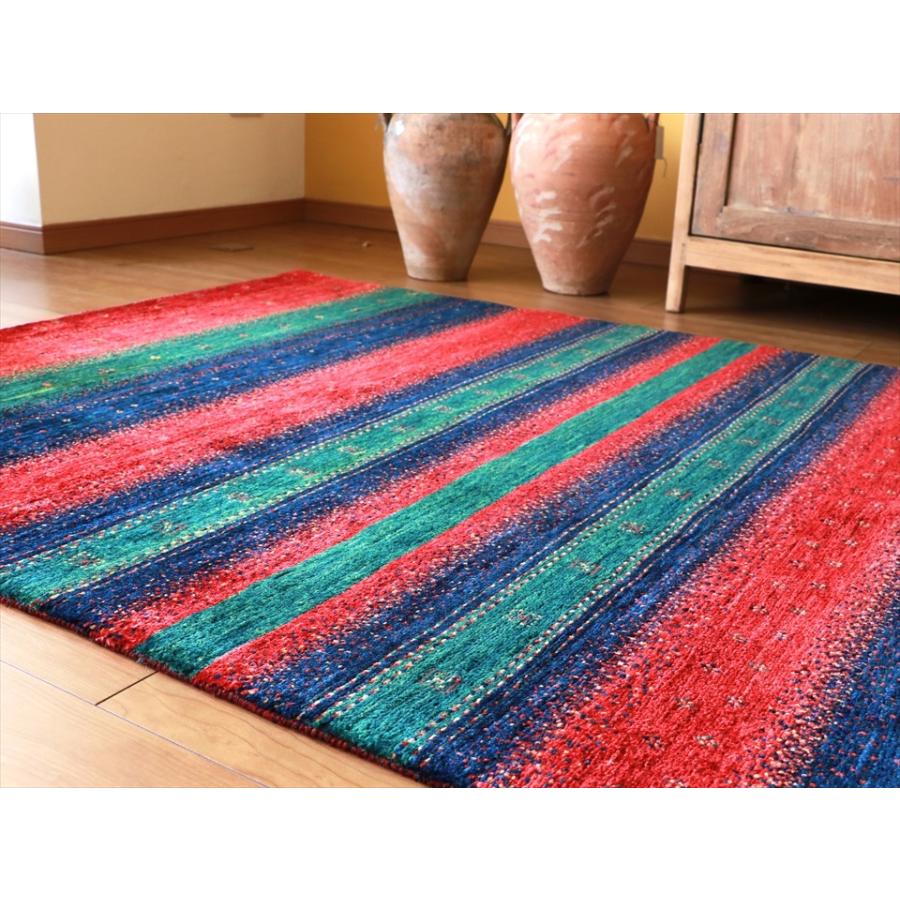 ロリ アタシュ　ギャッベ Lori Atash 178x118cm ３色ストライプモダンデザイン | ブランド登録なし | 03