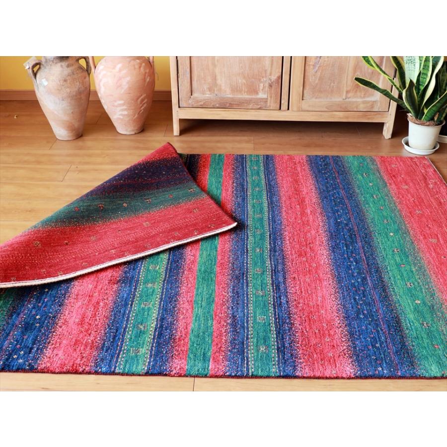 ロリ アタシュ　ギャッベ Lori Atash 178x118cm ３色ストライプモダンデザイン | ブランド登録なし | 06