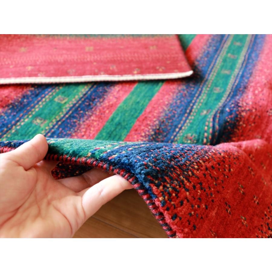 ロリ アタシュ　ギャッベ Lori Atash 178x118cm ３色ストライプモダンデザイン | ブランド登録なし | 07