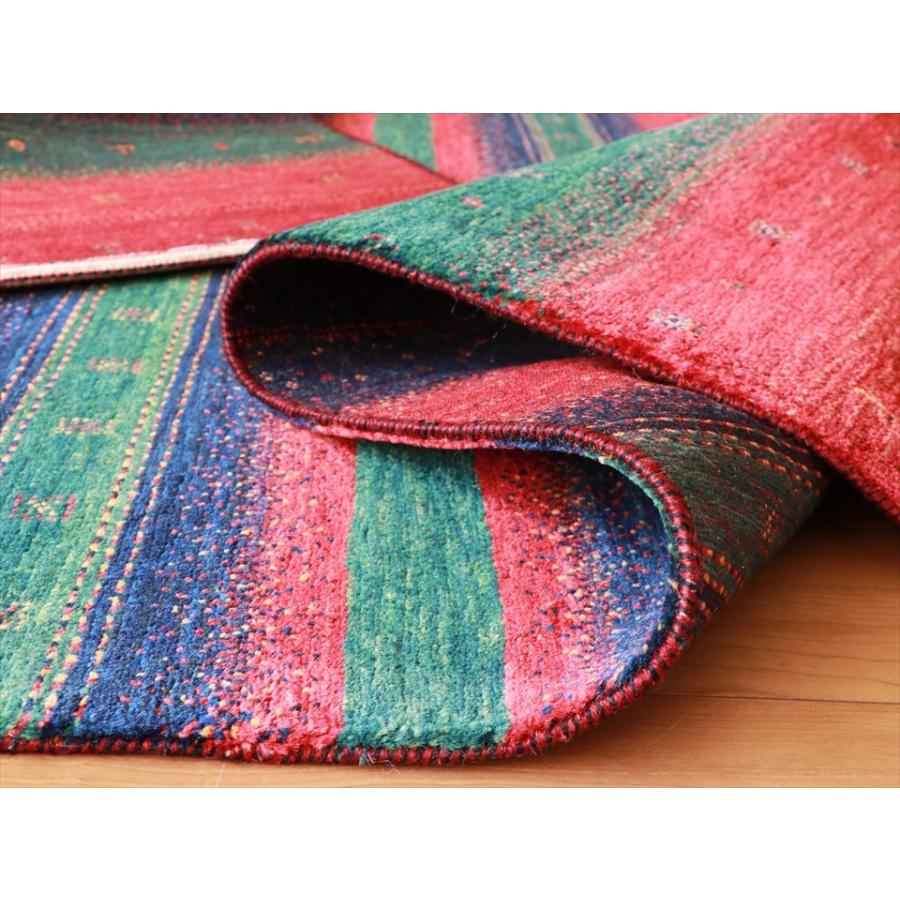 ロリ アタシュ　ギャッベ Lori Atash 178x118cm ３色ストライプモダンデザイン | ブランド登録なし | 08