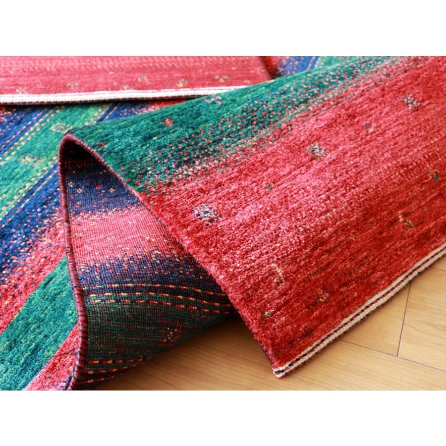 ロリ アタシュ　ギャッベ Lori Atash 178x118cm ３色ストライプモダンデザイン | ブランド登録なし | 09