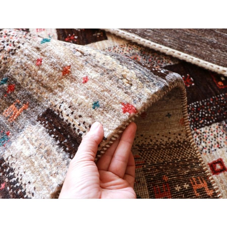 ギャッベ Gabbeh, Nowbaft 生命の樹 237x172cm モノトーン 複雑な