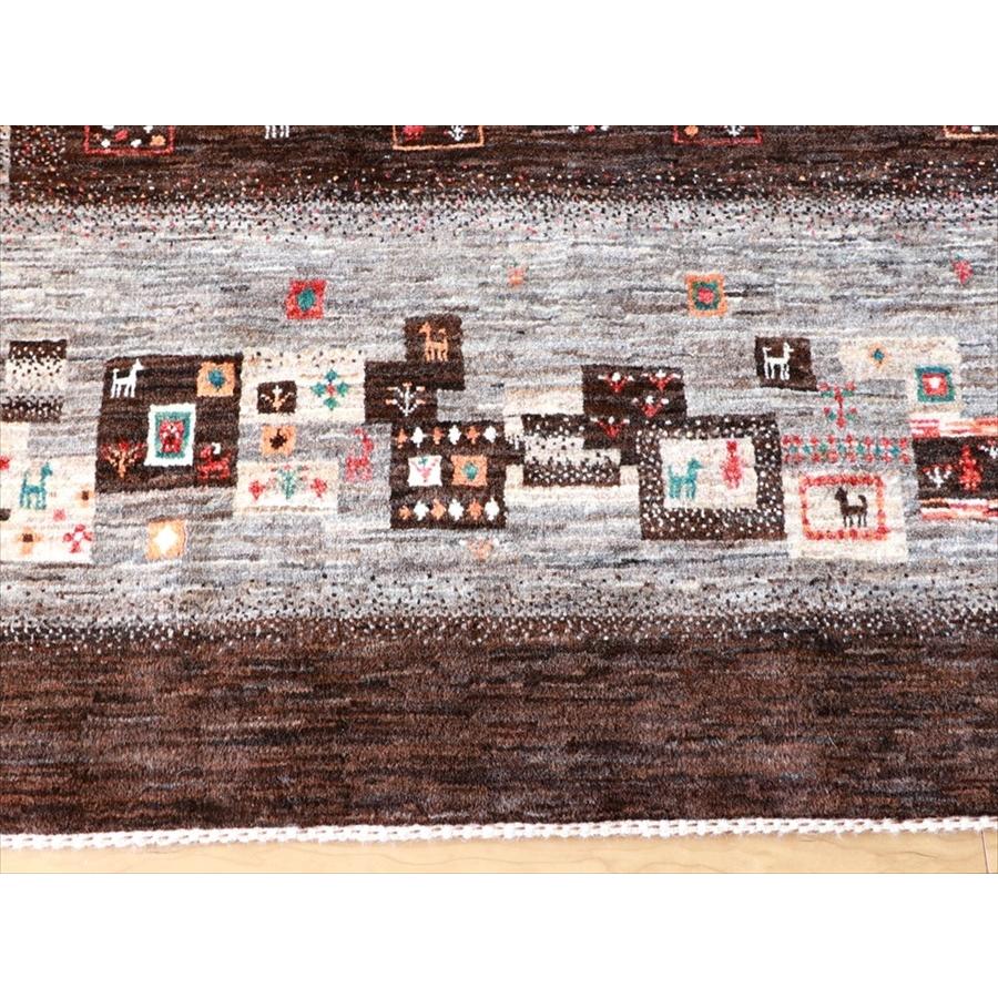 ギャッベ Gabbeh, Nowbaft 生命の樹 237x172cm モノトーン 複雑な