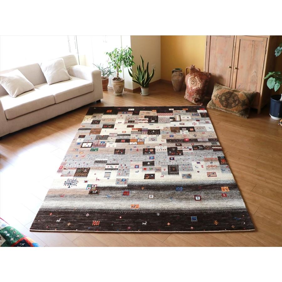Gabbeh Nowbaft　ギャッベ/ノウバフト 274x185cm モノトーンのモザイクタイル | ブランド登録なし | 11