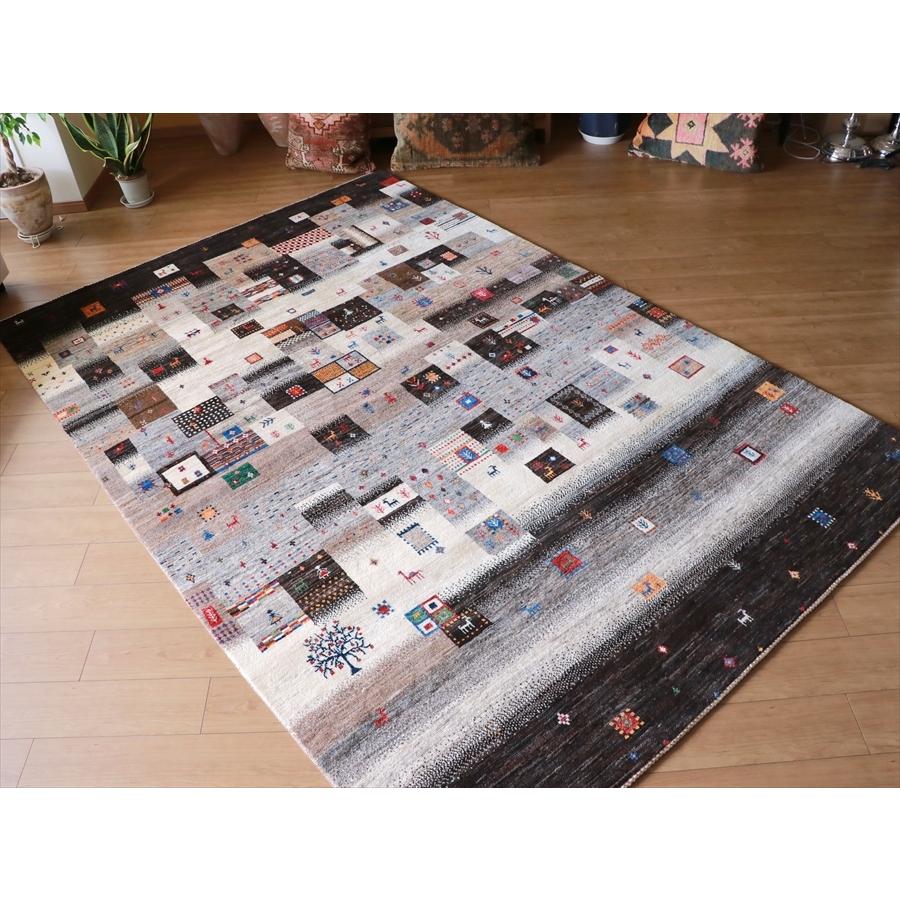 Gabbeh Nowbaft　ギャッベ/ノウバフト 274x185cm モノトーンのモザイクタイル | ブランド登録なし | 12