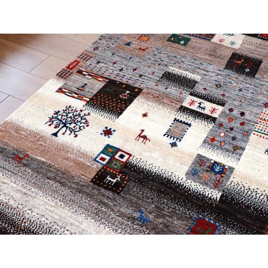 Gabbeh Nowbaft　ギャッベ/ノウバフト 274x185cm モノトーンのモザイクタイル | ブランド登録なし | 04
