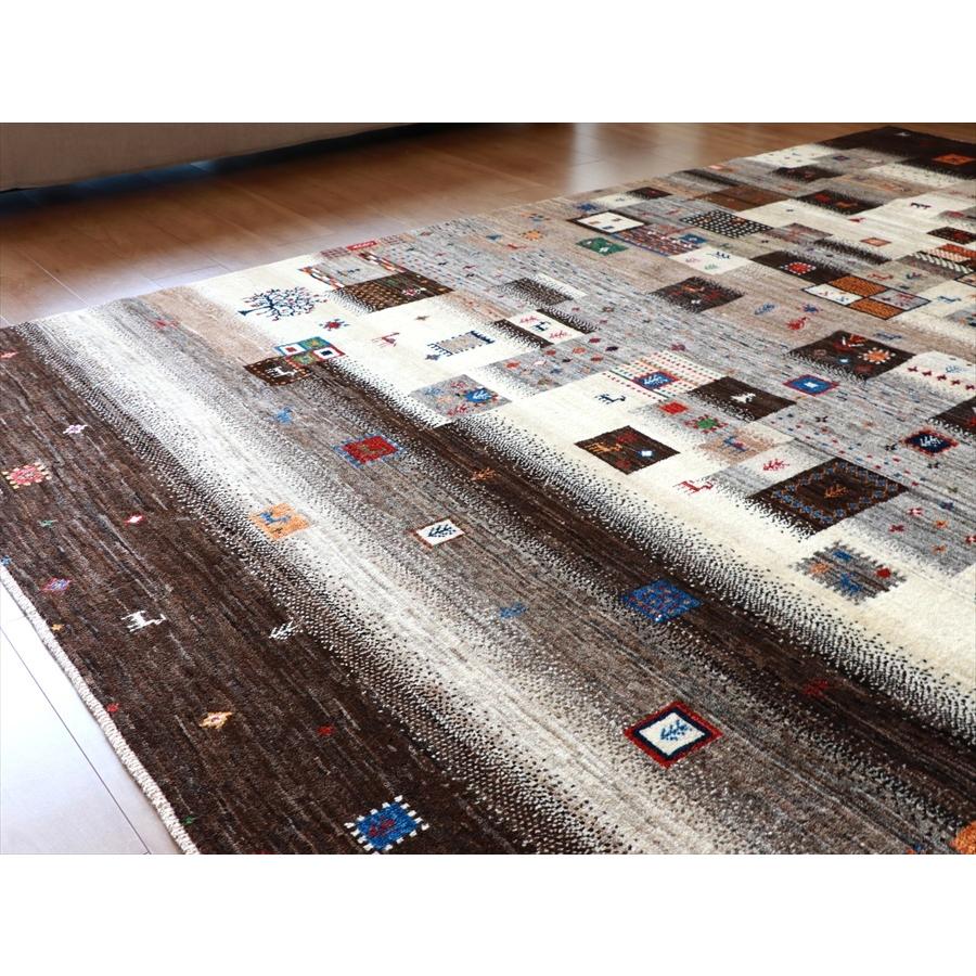 Gabbeh Nowbaft　ギャッベ/ノウバフト 274x185cm モノトーンのモザイクタイル | ブランド登録なし | 05