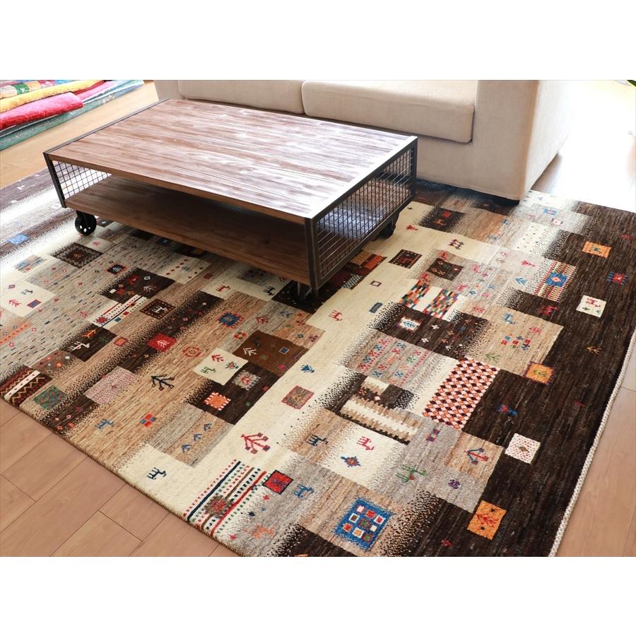 Gabbeh Nowbaft　ギャッベ/ノウバフト 274x185cm モノトーンのモザイクタイル | ブランド登録なし | 07