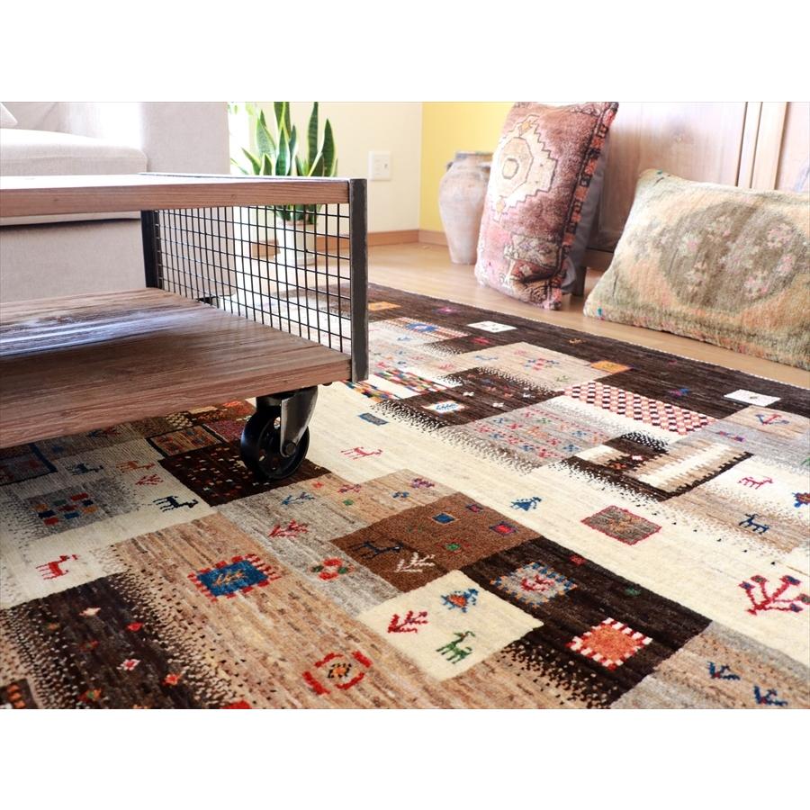 Gabbeh Nowbaft　ギャッベ/ノウバフト 274x185cm モノトーンのモザイクタイル | ブランド登録なし | 08
