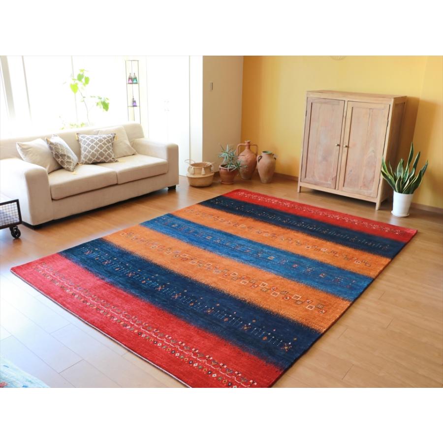 ギャッベ バナフシェ Gabbeh Banafsheh 288x211cm 発色のきれいなレインボーカラー | ブランド登録なし | 01