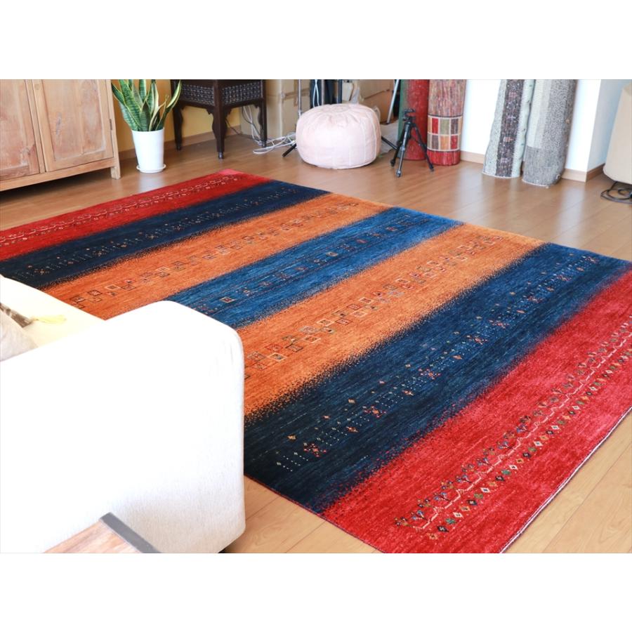 ギャッベ バナフシェ Gabbeh Banafsheh 288x211cm 発色のきれいなレインボーカラー | ブランド登録なし | 02