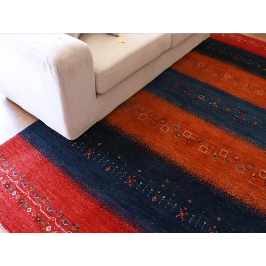 ギャッベ バナフシェ Gabbeh Banafsheh 288x211cm 発色のきれいなレインボーカラー | ブランド登録なし | 04