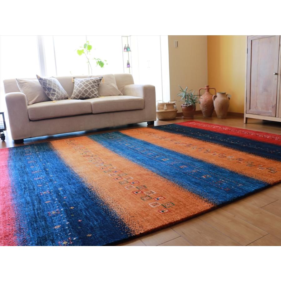ギャッベ バナフシェ Gabbeh Banafsheh 288x211cm 発色のきれいなレインボーカラー | ブランド登録なし | 05