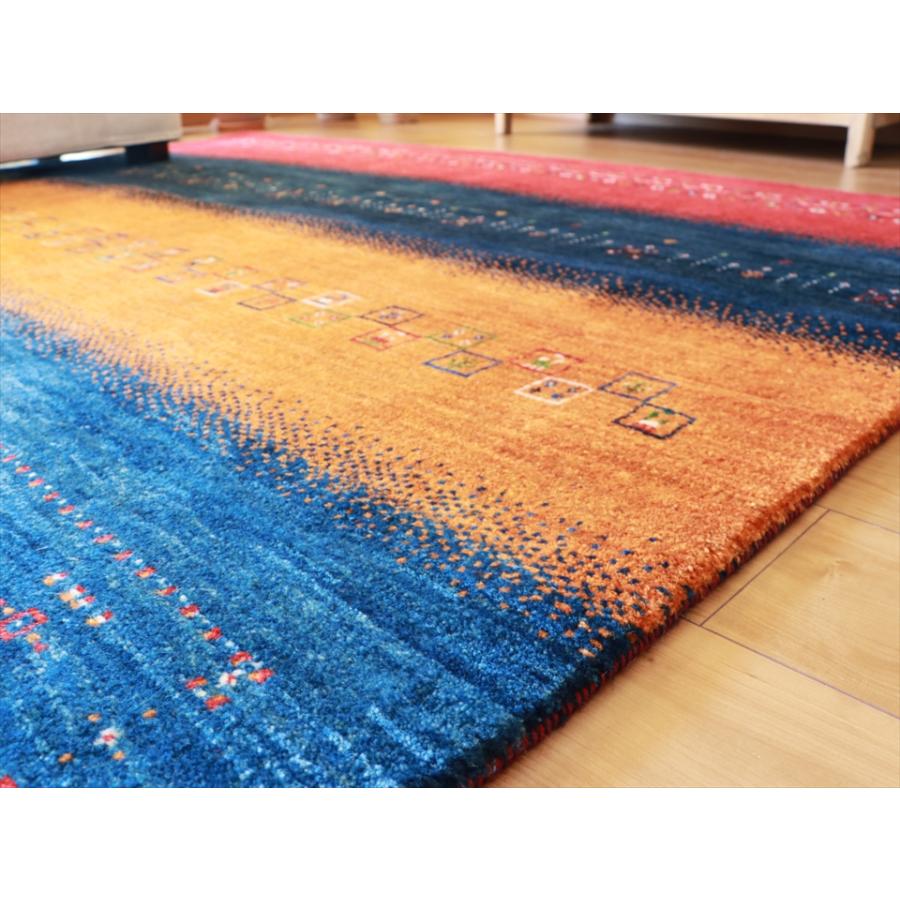 ギャッベ バナフシェ Gabbeh Banafsheh 288x211cm 発色のきれいなレインボーカラー | ブランド登録なし | 06