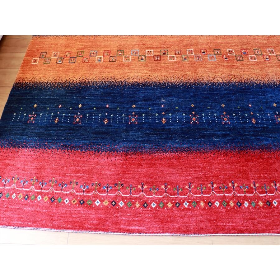 ギャッベ バナフシェ Gabbeh Banafsheh 288x211cm 発色のきれいなレインボーカラー | ブランド登録なし | 07