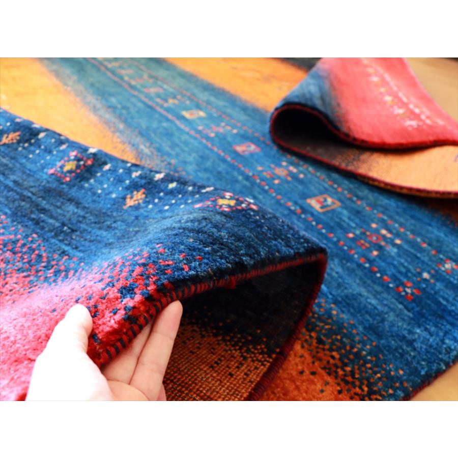 ギャッベ バナフシェ Gabbeh Banafsheh 288x211cm 発色のきれいなレインボーカラー | ブランド登録なし | 09