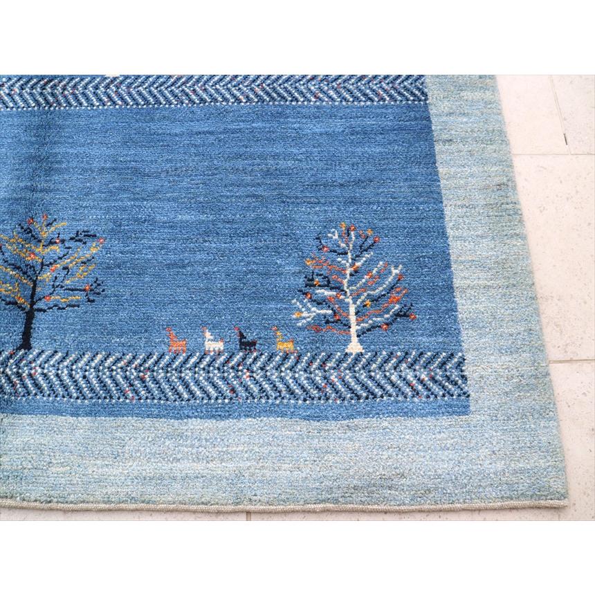 ギャッベ　アマレ Amaleh 237x171cm 樹々と振り返る山羊 | ブランド登録なし | 02