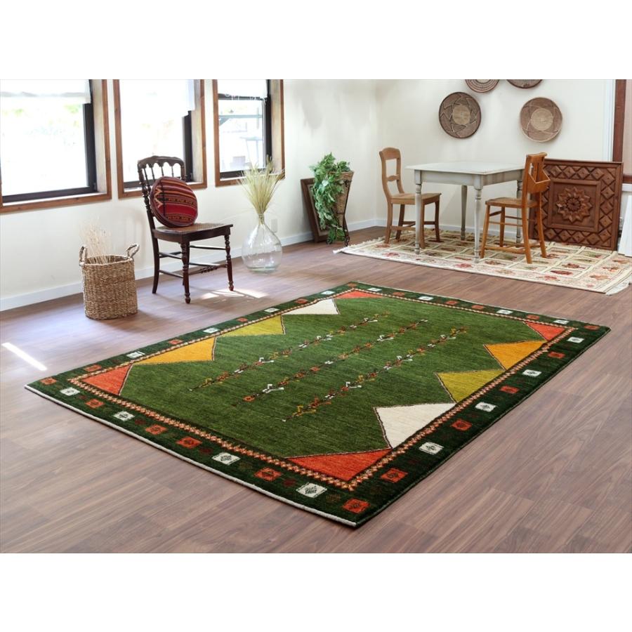 ギャッベ アマレ Amaleh 243x174cm 背の高い3本の樹　幾何学モチーフ　 | ブランド登録なし | 01