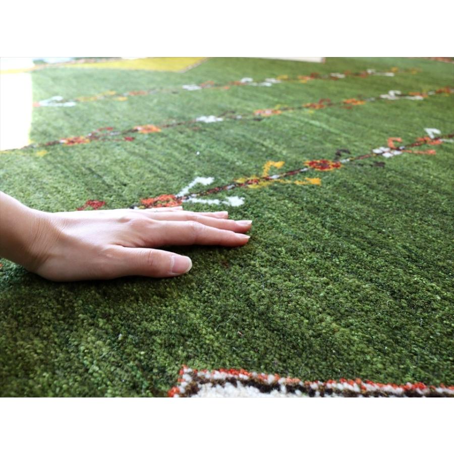 ギャッベ アマレ Amaleh 243x174cm 背の高い3本の樹　幾何学モチーフ　 | ブランド登録なし | 11