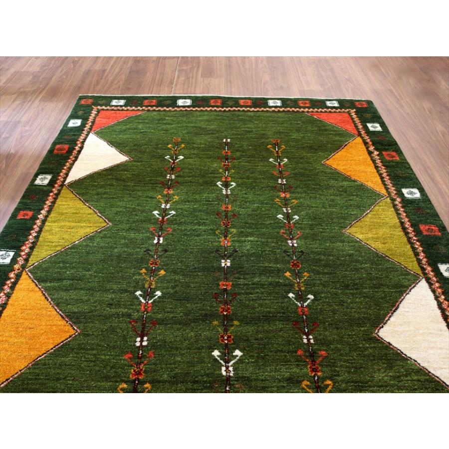 ギャッベ アマレ Amaleh 243x174cm 背の高い3本の樹　幾何学モチーフ　 | ブランド登録なし | 02