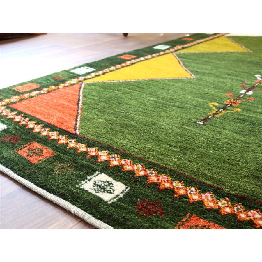 ギャッベ アマレ Amaleh 243x174cm 背の高い3本の樹　幾何学モチーフ　 | ブランド登録なし | 05