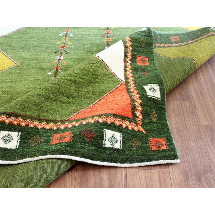 ギャッベ アマレ Amaleh 243x174cm 背の高い3本の樹　幾何学モチーフ　 | ブランド登録なし | 08