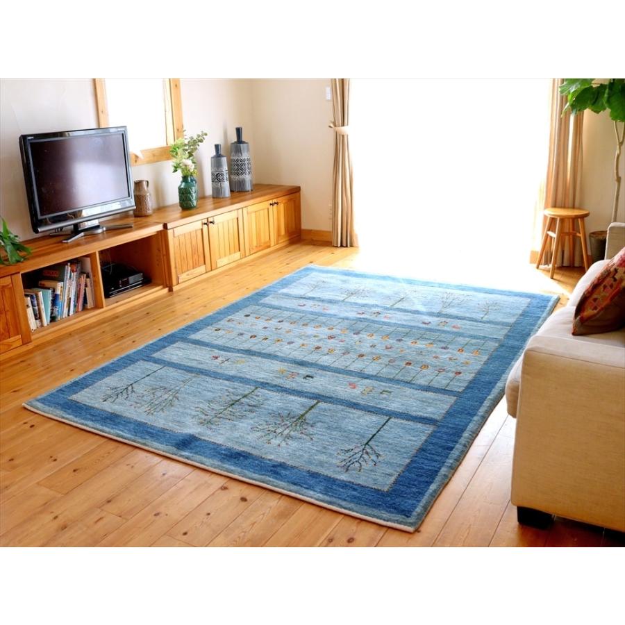 ギャッベ Gabbeh  243x176cm アマレ Amaleh 花が咲いている樹と動物 | ブランド登録なし | 01