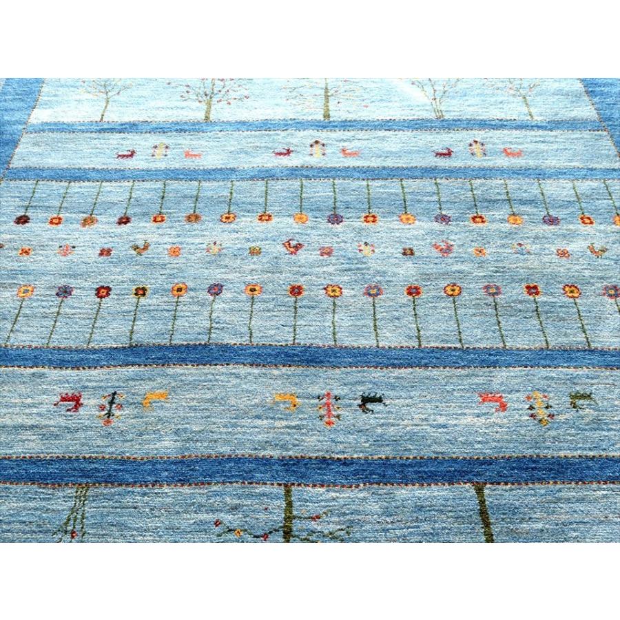 ギャッベ Gabbeh  243x176cm アマレ Amaleh 花が咲いている樹と動物 | ブランド登録なし | 02