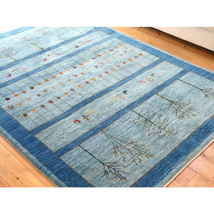 ギャッベ Gabbeh  243x176cm アマレ Amaleh 花が咲いている樹と動物 | ブランド登録なし | 03