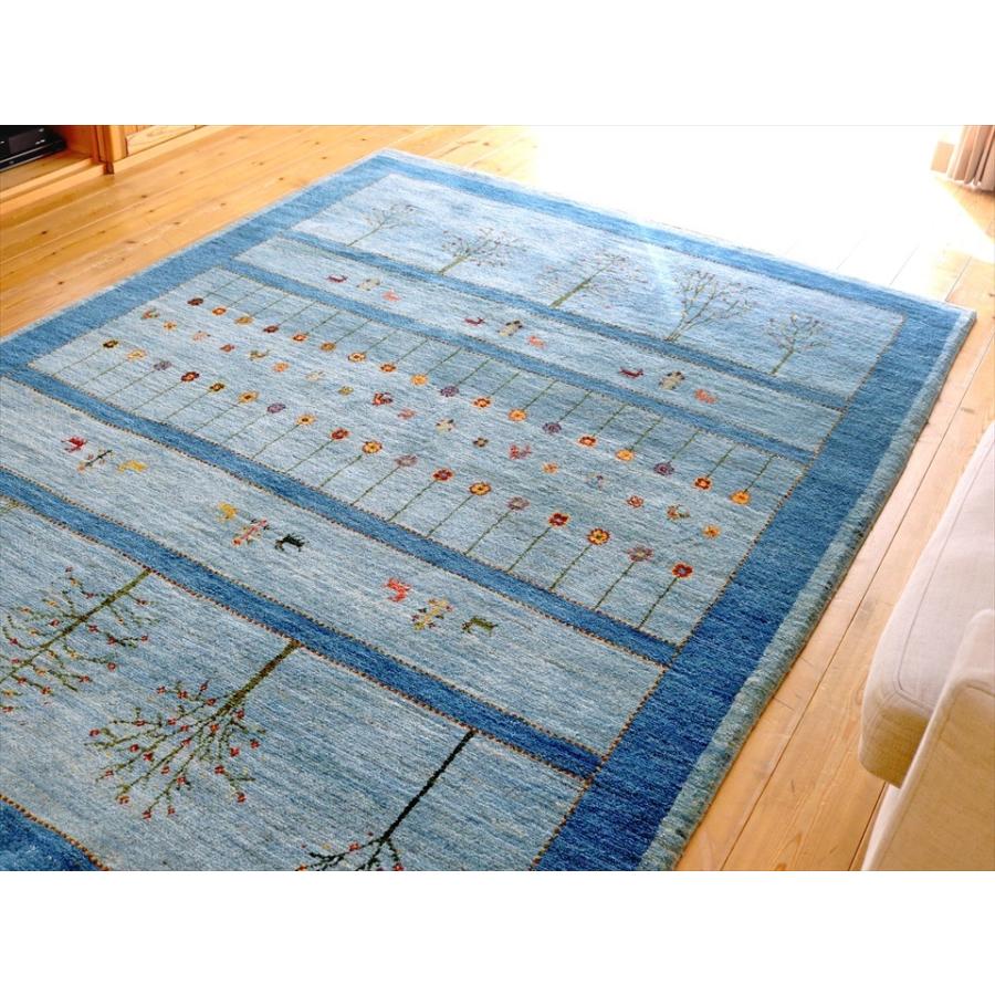 ギャッベ Gabbeh  243x176cm アマレ Amaleh 花が咲いている樹と動物 | ブランド登録なし | 07