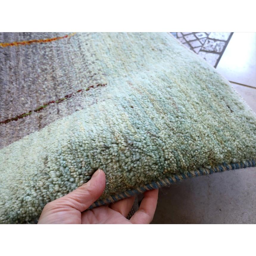 ギャッベ Gabbeh  238x176cm アマレ Amaleh 花が咲く樹 グレー＆淡いグリーン　 | ブランド登録なし | 13