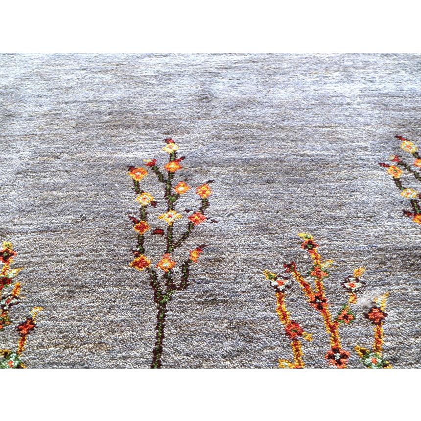 ギャッベ Gabbeh  238x176cm アマレ Amaleh 花が咲く樹 グレー＆淡いグリーン　 | ブランド登録なし | 09