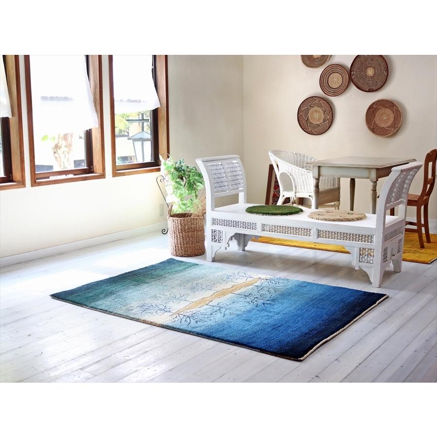 ギャッベ　アマレ Amaleh 176x121cm ランドスケープ　水面に生命の樹 | ブランド登録なし | 01