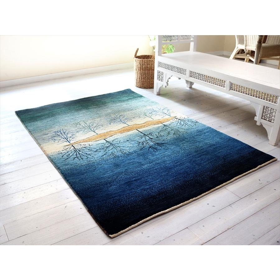 ギャッベ　アマレ Amaleh 176x121cm ランドスケープ　水面に生命の樹 | ブランド登録なし | 11