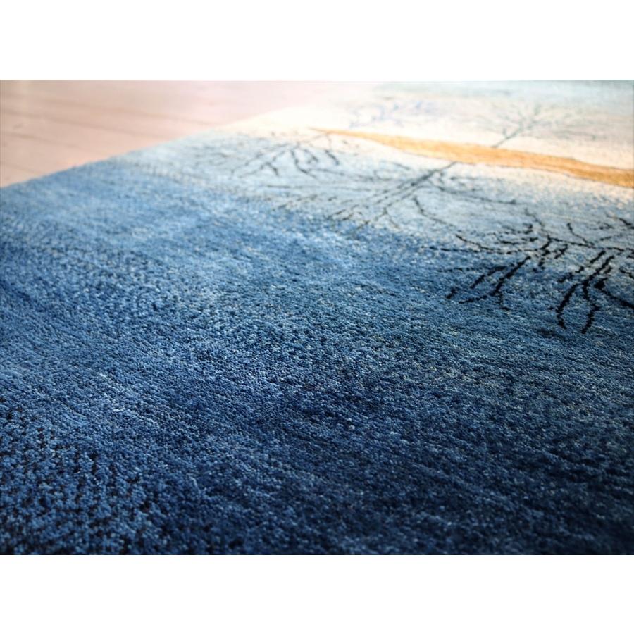 ギャッベ　アマレ Amaleh 176x121cm ランドスケープ　水面に生命の樹 | ブランド登録なし | 03