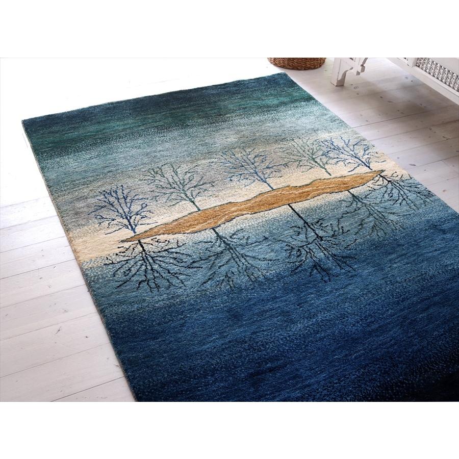 ギャッベ　アマレ Amaleh 176x121cm ランドスケープ　水面に生命の樹 | ブランド登録なし | 07